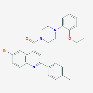 6-Bromo-4-{[4-(2-ethoxyphenyl)-1-piperazinyl]carbonyl}-2-(4-methylphenyl)quinoline