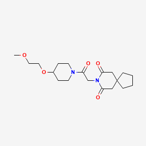 8-{2-[4-(2-methoxyethoxy)-1-piperidinyl]-2-oxoethyl}-8-azaspiro[4.5]decane-7,9-dione