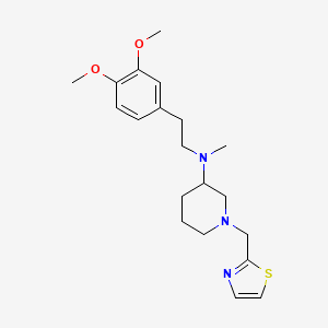 molecular formula C20H29N3O2S B4530452 N-[2-(3,4-dimethoxyphenyl)ethyl]-N-methyl-1-(1,3-thiazol-2-ylmethyl)-3-piperidinamine 