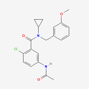 5-(acetylamino)-2-chloro-N-cyclopropyl-N-(3-methoxybenzyl)benzamide