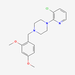 molecular formula C18H22ClN3O2 B4530484 1-(3-chloropyridin-2-yl)-4-(2,4-dimethoxybenzyl)piperazine 