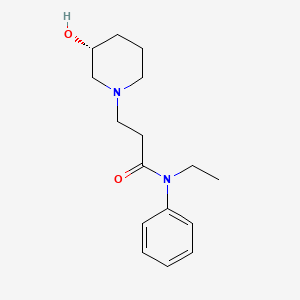 N-ethyl-3-[(3R)-3-hydroxypiperidin-1-yl]-N-phenylpropanamide