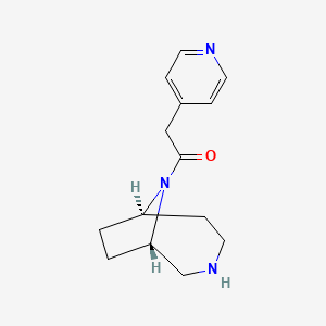 rel-(1S,6R)-9-(4-pyridinylacetyl)-3,9-diazabicyclo[4.2.1]nonane dihydrochloride