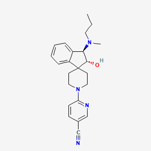 6-{(2R*,3R*)-2-hydroxy-3-[methyl(propyl)amino]-2,3-dihydro-1'H-spiro[indene-1,4'-piperidin]-1'-yl}nicotinonitrile