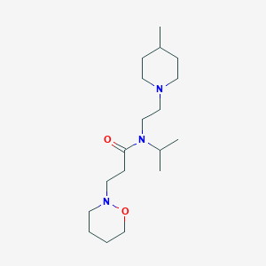 N-isopropyl-N-[2-(4-methylpiperidin-1-yl)ethyl]-3-(1,2-oxazinan-2-yl)propanamide