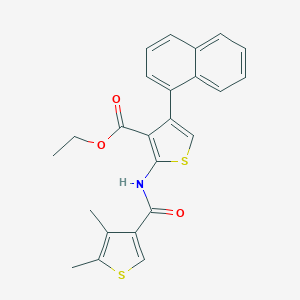 Ethyl 2-{[(4,5-dimethyl-3-thienyl)carbonyl]amino}-4-(1-naphthyl)-3-thiophenecarboxylate