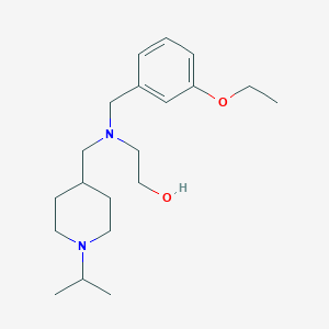 molecular formula C20H34N2O2 B4530576 2-{(3-ethoxybenzyl)[(1-isopropylpiperidin-4-yl)methyl]amino}ethanol 