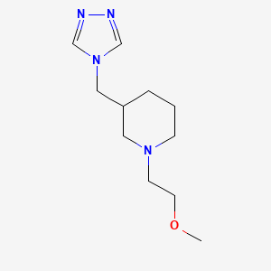 1-(2-methoxyethyl)-3-(4H-1,2,4-triazol-4-ylmethyl)piperidine