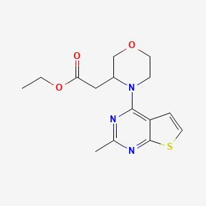 ethyl [4-(2-methylthieno[2,3-d]pyrimidin-4-yl)morpholin-3-yl]acetate