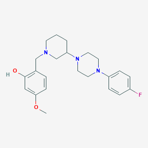 2-({3-[4-(4-fluorophenyl)-1-piperazinyl]-1-piperidinyl}methyl)-5-methoxyphenol