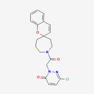 6-chloro-2-[2-oxo-2-(1H-spiro[azepane-4,2'-chromen]-1-yl)ethyl]pyridazin-3(2H)-one