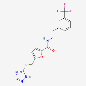 5-[(4H-1,2,4-triazol-3-ylthio)methyl]-N-{2-[3-(trifluoromethyl)phenyl]ethyl}-2-furamide