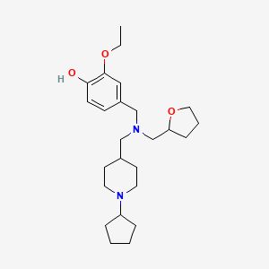 4-{[[(1-cyclopentyl-4-piperidinyl)methyl](tetrahydro-2-furanylmethyl)amino]methyl}-2-ethoxyphenol