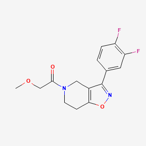 1-[3-(3,4-difluorophenyl)-6,7-dihydro-4H-[1,2]oxazolo[4,5-c]pyridin-5-yl]-2-methoxyethanone