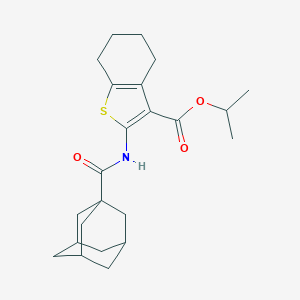 Isopropyl 2-[(1-adamantylcarbonyl)amino]-4,5,6,7-tetrahydro-1-benzothiophene-3-carboxylate