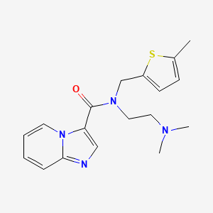 N-[2-(dimethylamino)ethyl]-N-[(5-methyl-2-thienyl)methyl]imidazo[1,2-a]pyridine-3-carboxamide