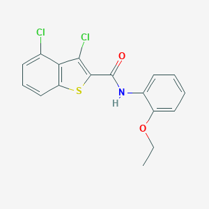 molecular formula C17H13Cl2NO2S B453068 3,4-dichloro-N-(2-ethoxyphenyl)-1-benzothiophene-2-carboxamide 