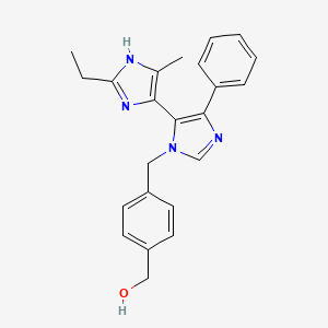 {4-[(2'-ethyl-5'-methyl-5-phenyl-3H,3'H-4,4'-biimidazol-3-yl)methyl]phenyl}methanol