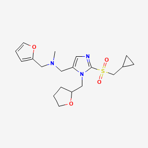 1-[2-[(cyclopropylmethyl)sulfonyl]-1-(tetrahydro-2-furanylmethyl)-1H-imidazol-5-yl]-N-(2-furylmethyl)-N-methylmethanamine