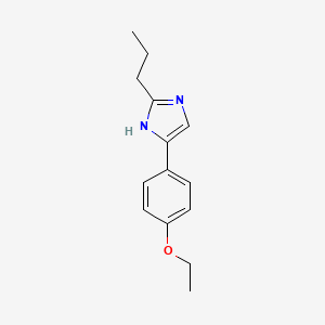 molecular formula C14H18N2O B4530710 4-(4-ethoxyphenyl)-2-propyl-1H-imidazole 