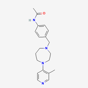 N-(4-{[4-(3-methylpyridin-4-yl)-1,4-diazepan-1-yl]methyl}phenyl)acetamide