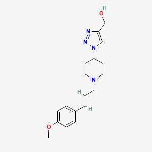 (1-{1-[(2E)-3-(4-methoxyphenyl)-2-propen-1-yl]-4-piperidinyl}-1H-1,2,3-triazol-4-yl)methanol trifluoroacetate (salt)