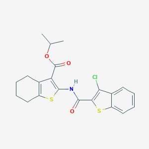 Isopropyl 2-{[(3-chloro-1-benzothien-2-yl)carbonyl]amino}-4,5,6,7-tetrahydro-1-benzothiophene-3-carboxylate