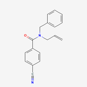 molecular formula C18H16N2O B4530781 N-allyl-N-benzyl-4-cyanobenzamide 