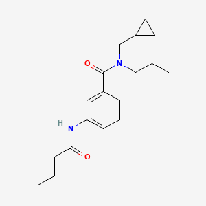 3-(butyrylamino)-N-(cyclopropylmethyl)-N-propylbenzamide