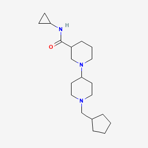 1'-(cyclopentylmethyl)-N-cyclopropyl-1,4'-bipiperidine-3-carboxamide