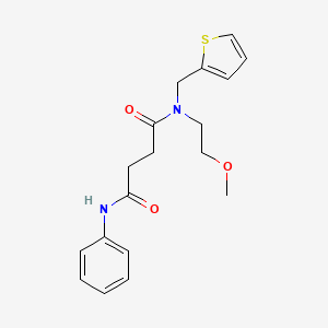 N-(2-methoxyethyl)-N'-phenyl-N-(2-thienylmethyl)succinamide