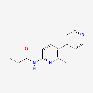 molecular formula C14H15N3O B4530885 N-(6-methyl-5-pyridin-4-ylpyridin-2-yl)propanamide 