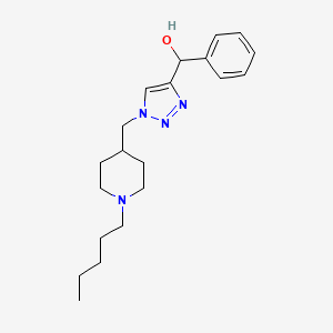 {1-[(1-pentylpiperidin-4-yl)methyl]-1H-1,2,3-triazol-4-yl}(phenyl)methanol