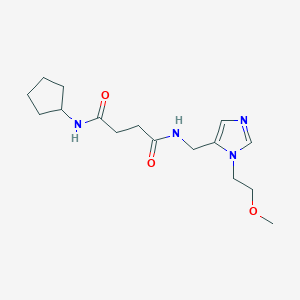 N-cyclopentyl-N'-{[1-(2-methoxyethyl)-1H-imidazol-5-yl]methyl}succinamide