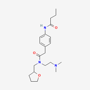 N-(4-{2-[[2-(dimethylamino)ethyl](tetrahydrofuran-2-ylmethyl)amino]-2-oxoethyl}phenyl)butanamide