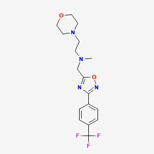 N-methyl-2-(4-morpholinyl)-N-({3-[4-(trifluoromethyl)phenyl]-1,2,4-oxadiazol-5-yl}methyl)ethanamine