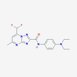 N-[4-(diethylamino)phenyl]-7-(difluoromethyl)-5-methyl[1,2,4]triazolo[1,5-a]pyrimidine-2-carboxamide