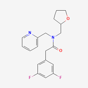 2-(3,5-difluorophenyl)-N-(pyridin-2-ylmethyl)-N-(tetrahydrofuran-2-ylmethyl)acetamide