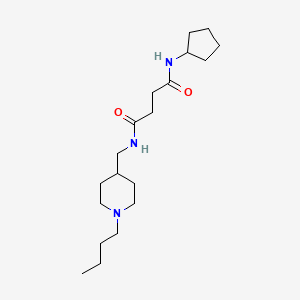 N-[(1-butylpiperidin-4-yl)methyl]-N'-cyclopentylsuccinamide