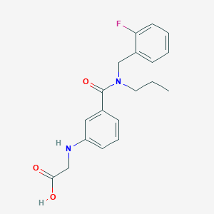 [(3-{[(2-fluorobenzyl)(propyl)amino]carbonyl}phenyl)amino]acetic acid