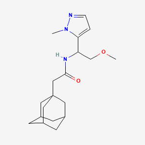 2-(1-adamantyl)-N-[2-methoxy-1-(1-methyl-1H-pyrazol-5-yl)ethyl]acetamide