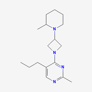 2-methyl-4-[3-(2-methylpiperidin-1-yl)azetidin-1-yl]-5-propylpyrimidine