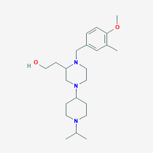 2-[4-(1-isopropyl-4-piperidinyl)-1-(4-methoxy-3-methylbenzyl)-2-piperazinyl]ethanol