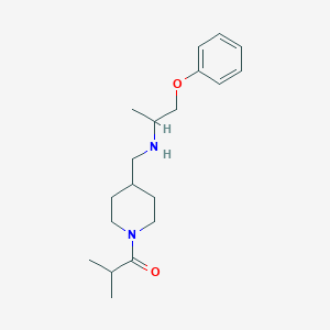 N-[(1-isobutyrylpiperidin-4-yl)methyl]-1-phenoxypropan-2-amine