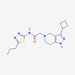 2-(3-cyclobutyl-1,4,6,7-tetrahydro-5H-pyrazolo[4,3-c]pyridin-5-yl)-N-(5-propyl-1,3,4-thiadiazol-2-yl)acetamide