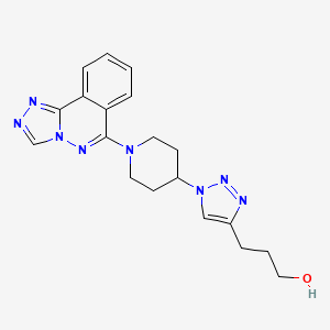 3-[1-(1-[1,2,4]triazolo[3,4-a]phthalazin-6-ylpiperidin-4-yl)-1H-1,2,3-triazol-4-yl]propan-1-ol