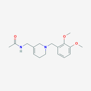 molecular formula C17H24N2O3 B4531288 N-{[1-(2,3-dimethoxybenzyl)-1,2,5,6-tetrahydropyridin-3-yl]methyl}acetamide 