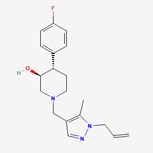 (3S*,4S*)-1-[(1-allyl-5-methyl-1H-pyrazol-4-yl)methyl]-4-(4-fluorophenyl)piperidin-3-ol