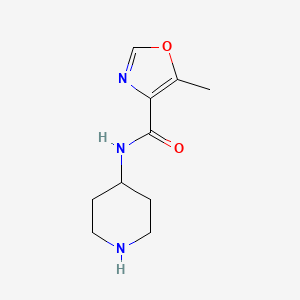 5-methyl-N-4-piperidinyl-1,3-oxazole-4-carboxamide trifluoroacetate