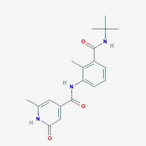 N-{3-[(tert-butylamino)carbonyl]-2-methylphenyl}-6-methyl-2-oxo-1,2-dihydropyridine-4-carboxamide